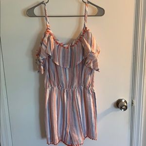 NWT Aqua Romper- off the shoulder